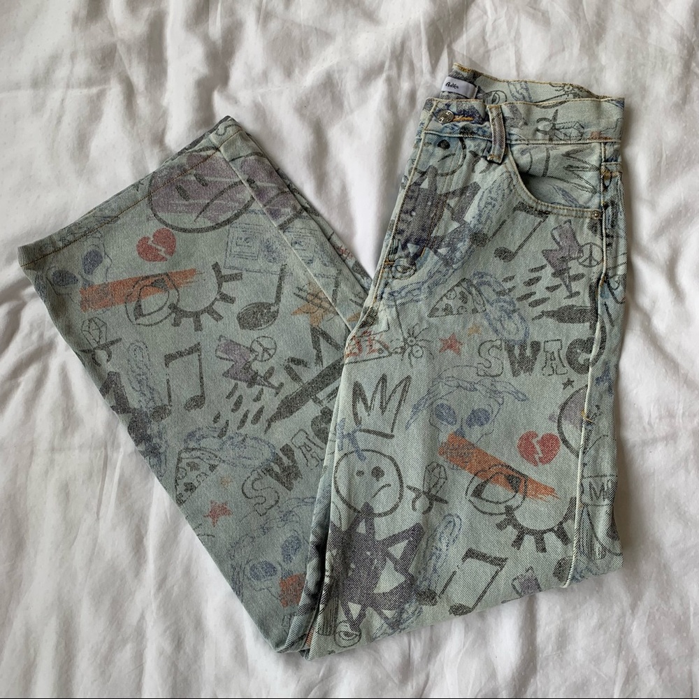 ADIKA graffiti jeans